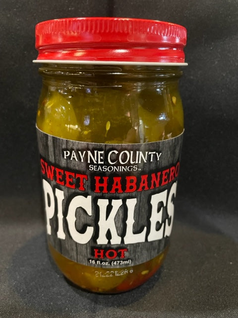 Payne County Sweet Habanero Pickles