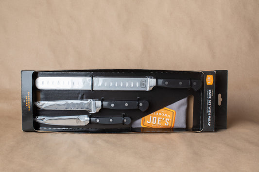 Oklahoma Joe's Blacksmith 3-Piece Knife Set w/Wrap